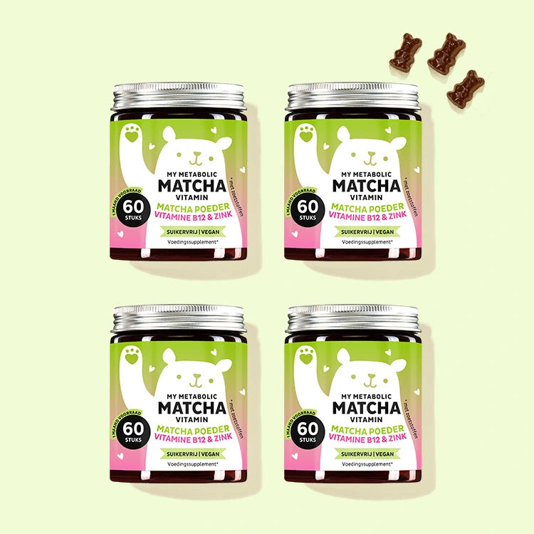 4-maanden behandeling van My Metabolic Matcha met Matcha voor vet verbanden.