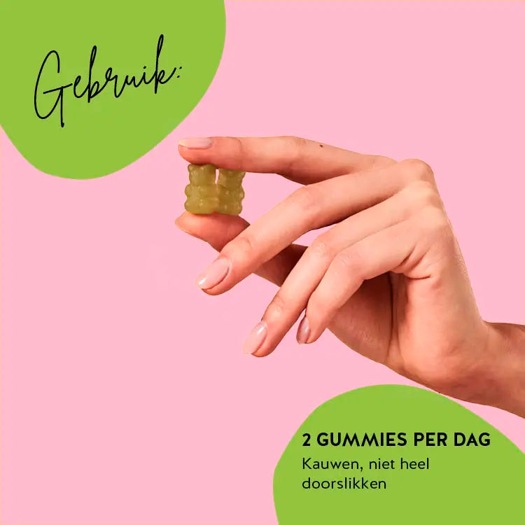 De aanbevolen dosering voor ons product: My Metabolic Matcha voor detox en vet verbranden. 2 gummies per dag.