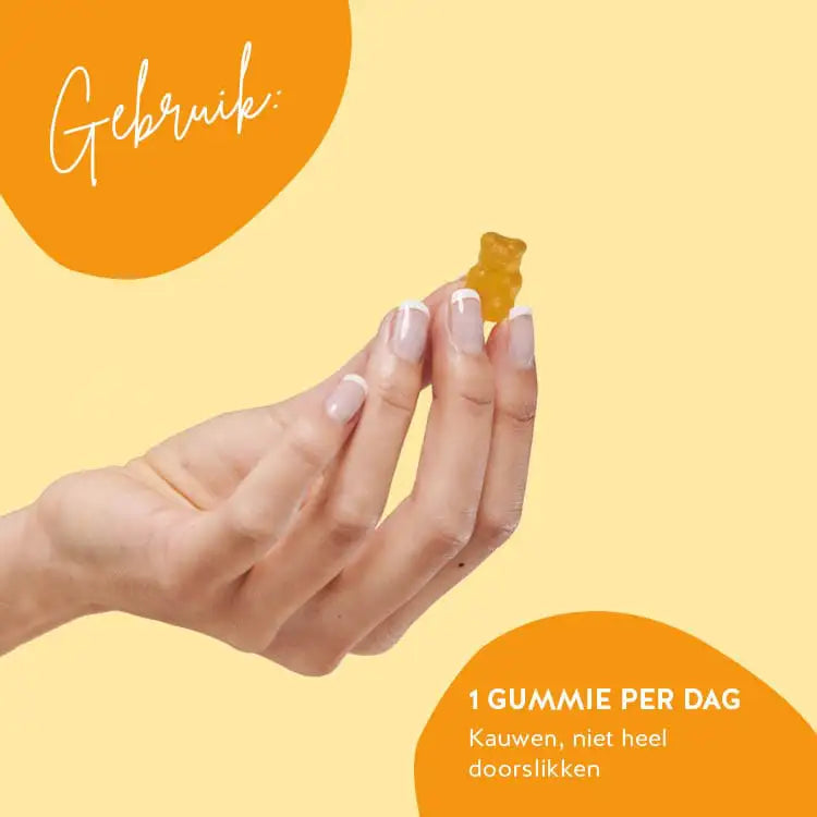 Dit is de aanbevolen consumptie van Hey Sunshine Vitamins door Bears with Benefits