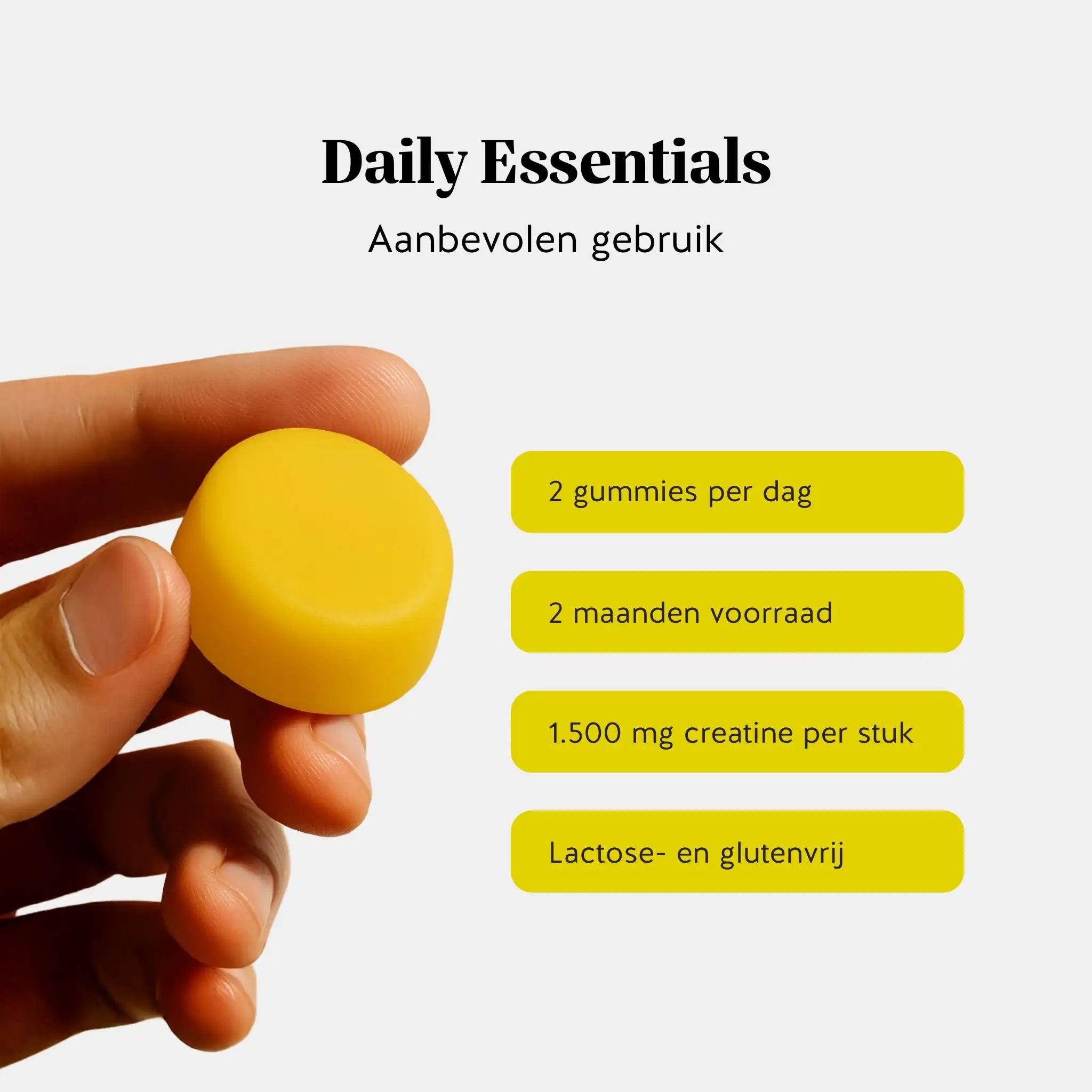 Aanbevolen gebruik creatine gummies – 2 per dag, 2 maanden voorraad l Bears with Benefits