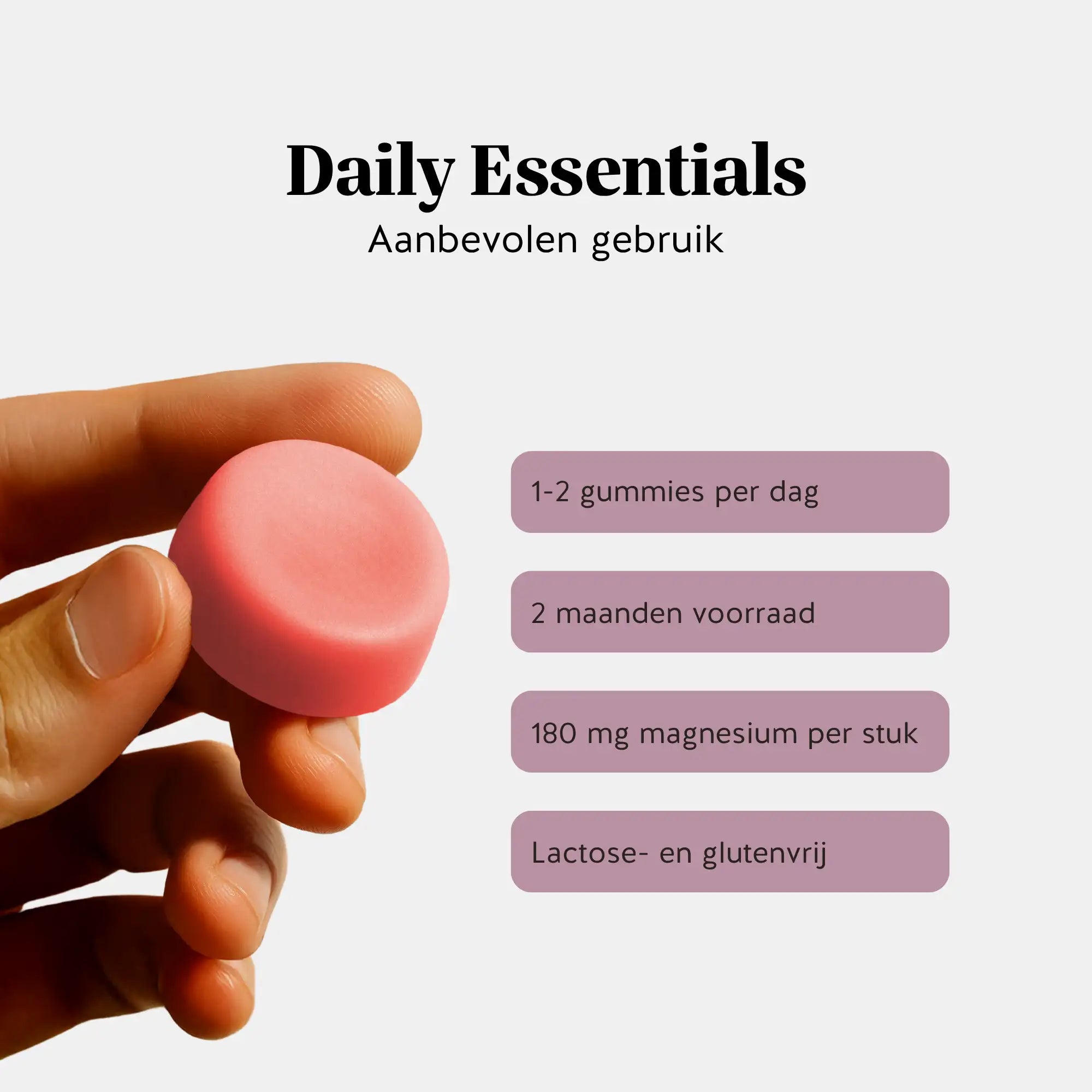 Dagelijkse dosering Magnesium gummies – 1 tot 2 gummies per dag, 2 maanden voorraad l Bears with Benefits