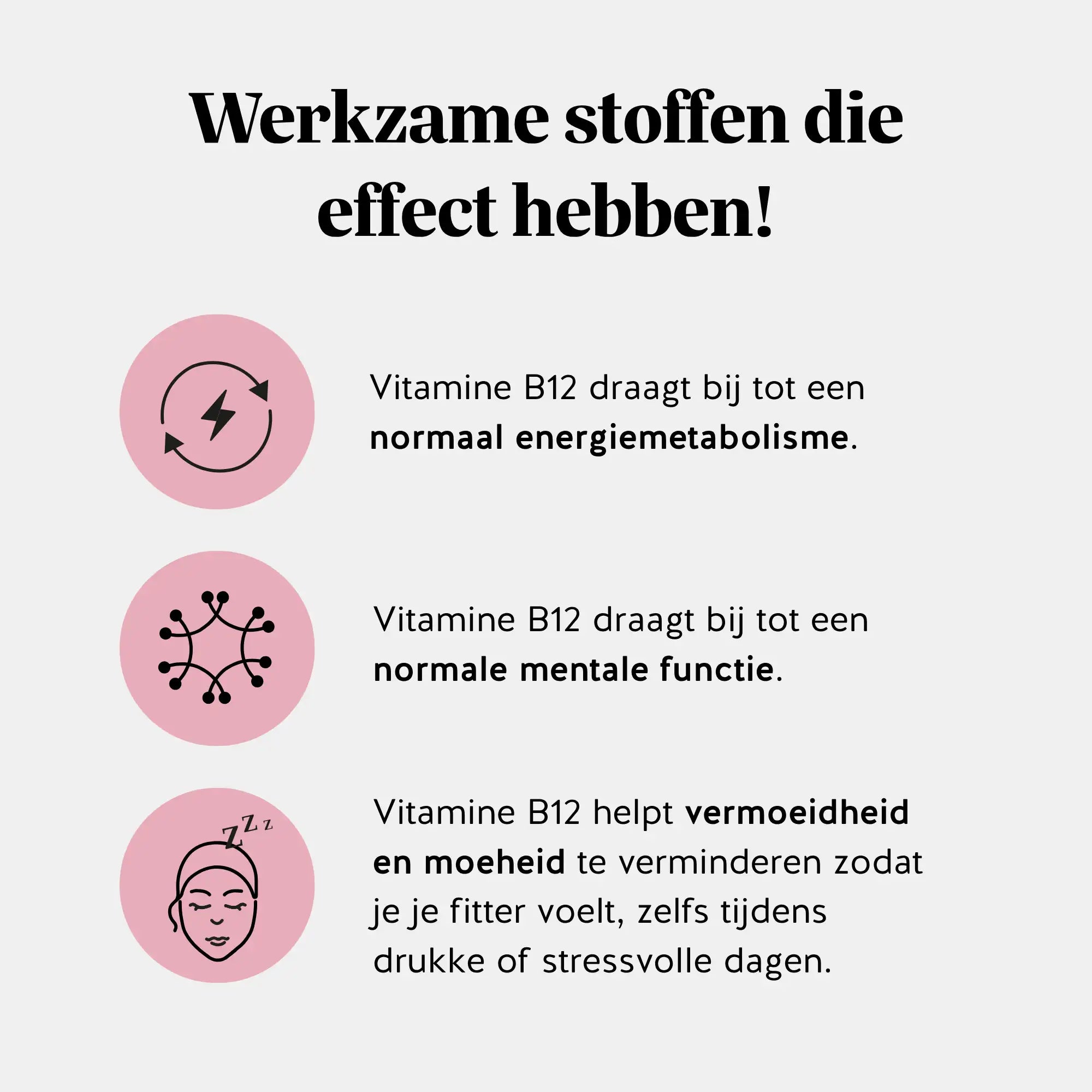 Vitamine B12 ondersteunt energiemetabolisme, mentale functies en vermindert vermoeidheid l Bears with Benefits