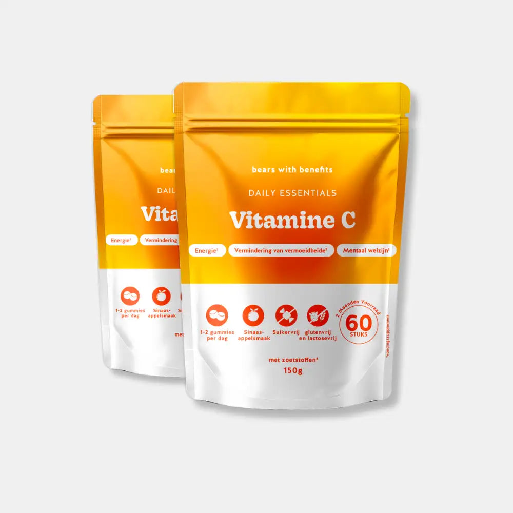 2-pack Vitamine C Essentials gummies – immuunsysteem, energie en vermoeidheid l Bears with Benefits