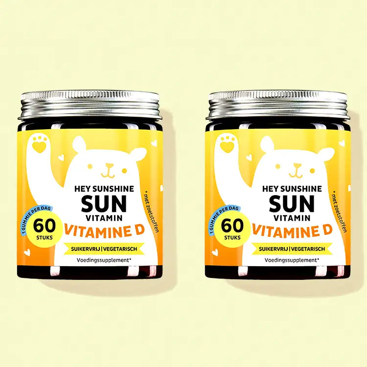 4 maanden kuur van hey Sunshine Sun Vitaminen met Vitamine D van Bears with Benefits