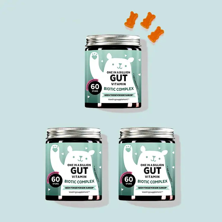 3 maanden behandeling van het product One in a Billion Gut van Bears with Benefits.