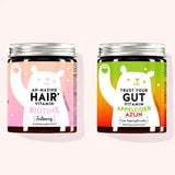 Set van 2 "Tangy Beauty Duo" bestaande uit de Ah-mazing Hair Vitamins with Biotin en de Trust Your Gut Vitamins with Apple Cider Vinegar van Bears with Benefits.