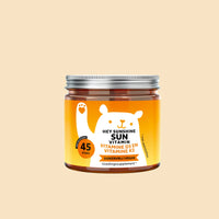 Bears with Benefits Hey Sunshine Sun Vitamin – gummies met vitamine D3 en vitamine K2, 25 µg vitamine D en 25 µg vitamine K, 45 stuks, suikervrij en vegan