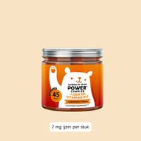 Bears with Benefits Queen of Iron Power Complex – gummies met ijzer en vitamine B12, 7 mg ijzer per stuk, 45 stuks, suikervrij en vegan voedingssupplement