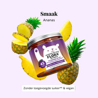 Bears with Benefits Intimate Balance Flora Vitamin – gummies voor natuurlijke balans, met vitamine B2, vitamine C, Lactobacillus Rhamnosus en ananaspoeder, 45 stuks, ananas smaak, zonder toegevoegde suiker en vegan