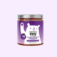 Bears with Benefits Femtastic PMS Vitamin – gummies met monnikspeper en vitamine B6 voor vrouwelijke balans en hormonale activiteit, vitamine B6 1,4 mg, monnikspeper extract 30 mg, citroenmelisse extract 51 mg en dong quai extract 30 mg, 90 stuks, 3 maanden voorraad en zonder toegevoegde suiker
