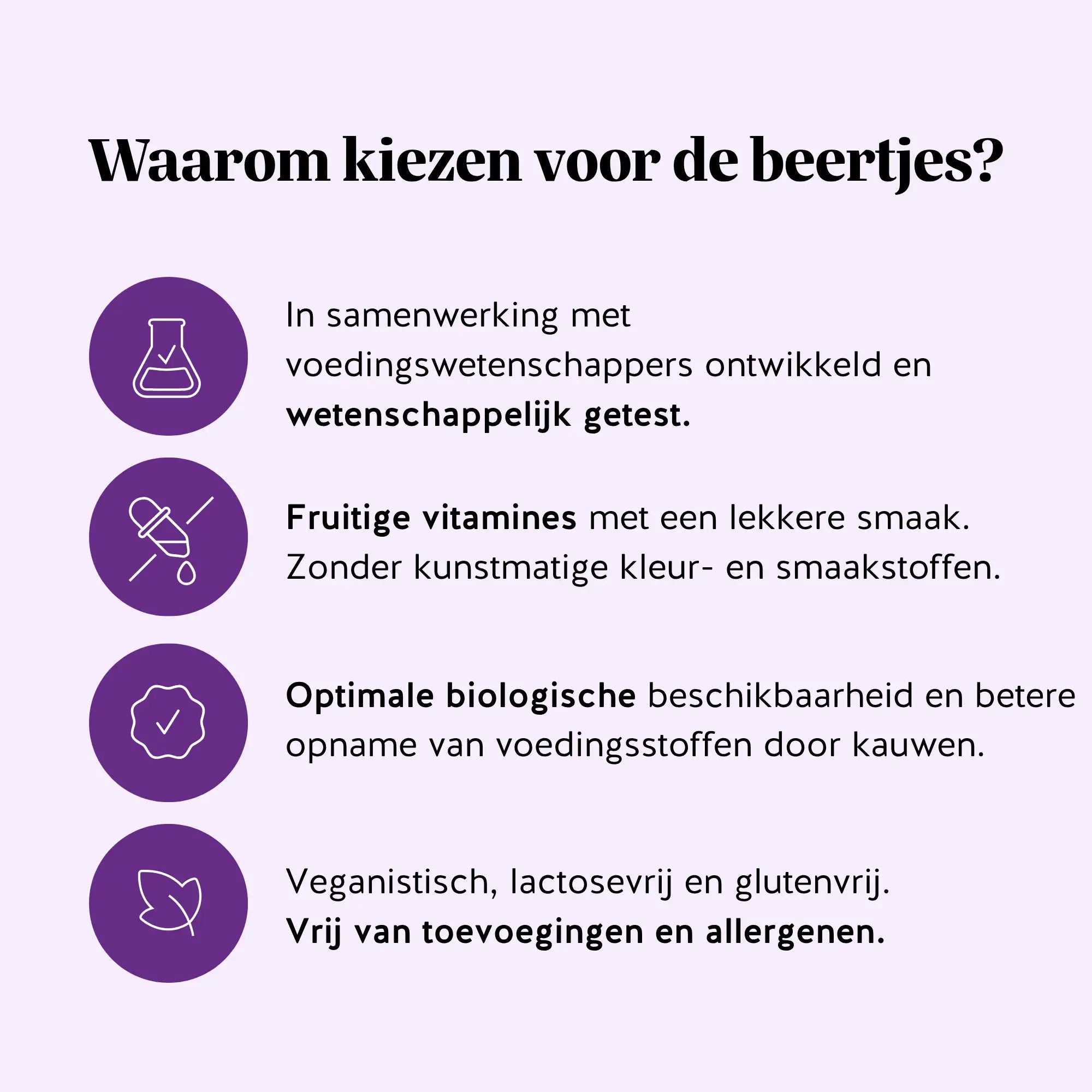 Waarom kiezen voor de Femtastic PMS gummies: ontwikkeld met voedingswetenschappers, wetenschappelijk getest, fruitige smaak en vrij van allergenen | Bears with Benefits