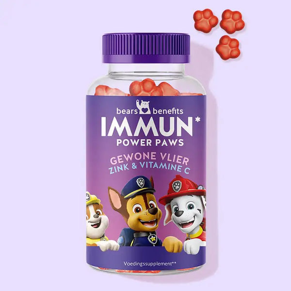 Een blikje Immune Power Paws met Zink en Vitamine C van Bears with Benefits
