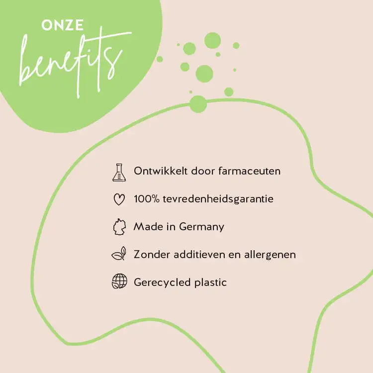 Het product All Clear my Dear Skin met hennepzaadolie en zink van Bears with Benefits is ontwikkeld in samenwerking met apothekers, heeft een hoge biologische beschikbaarheid en is gluten- en lactosevrij. De verpakking is gemaakt van gerecycled PET en er is een 100% tevredenheidsgarantie.