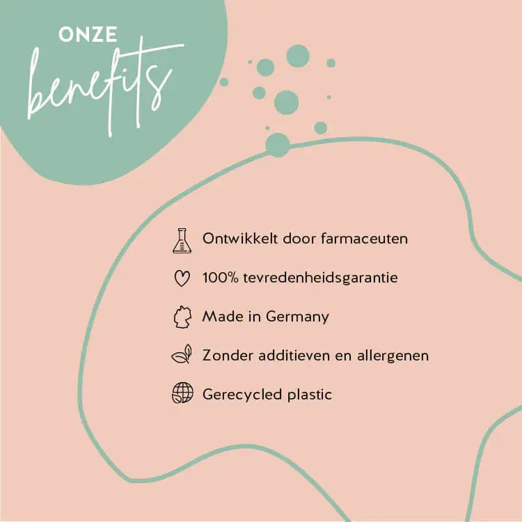 Bears with Benefits-producten zijn ontwikkeld in samenwerking met apothekers, hebben een hoge biologische beschikbaarheid en zijn gluten- en lactosevrij. De verpakking is gemaakt van gerecycled PET en er is een 100% tevredenheidsgarantie.