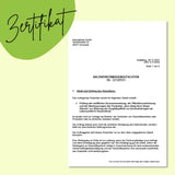 Dit is het certificaat van de Burn Baby Burn Shape Vitaminen van Bears with Benefits.