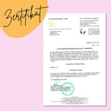 Dit is het Mama Bear Post-Natal Vitamins certificaat van Bears with Benefits.