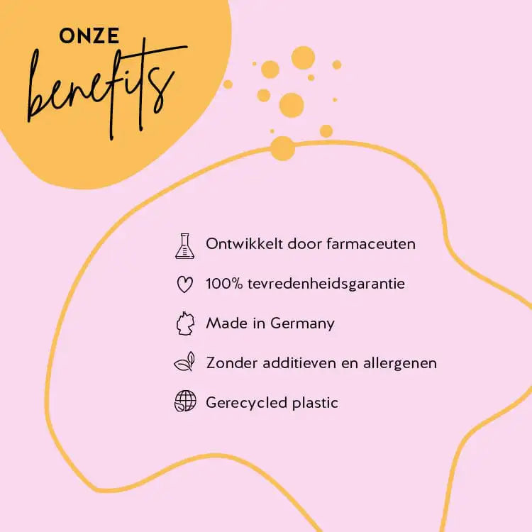 Het Mama Bear Postnatal product van Bears with Benefits is ontwikkeld in samenwerking met apothekers, heeft een hoge biologische beschikbaarheid en is gluten- en lactosevrij. De verpakking is gemaakt van gerecycled PET en er is een 100% tevredenheidsgarantie.