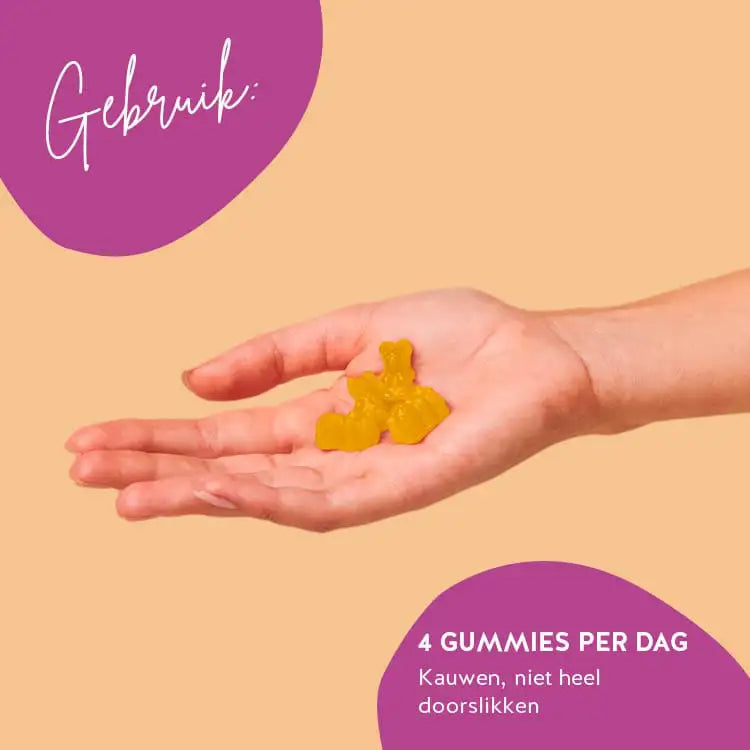 Dit is de aanbevolen consumptie van I am Woman Menopause Vitamins van Bears with Benefits.