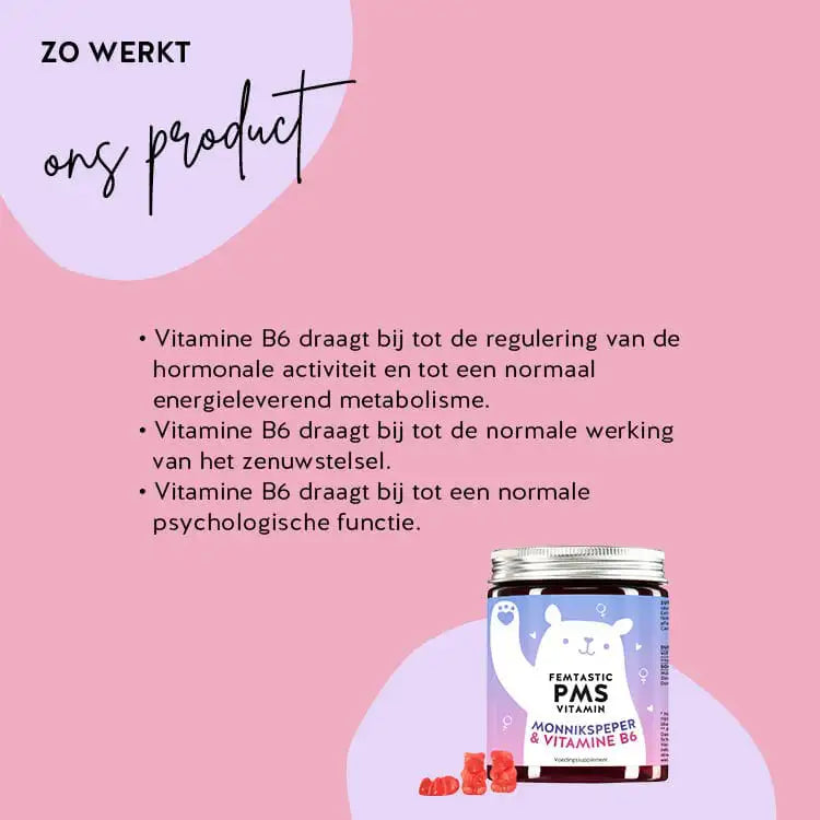 Dit is het effect van de Femtastic PMS Bears van Bears with Benefits met monnikspeper en vitamine B6