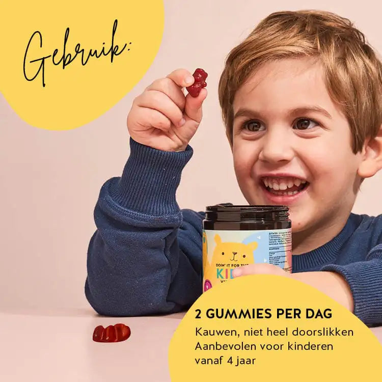 Dit is de aanbevolen inname van Doin It For The Kids Vitaminen van Bears with Benefits.