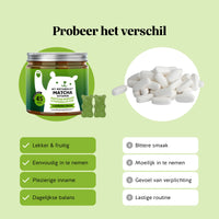 Bears with Benefits My Metabolic Matcha – zink draagt bij tot een normaal koolhydraatmetabolisme en zuur-basemetabolisme.
