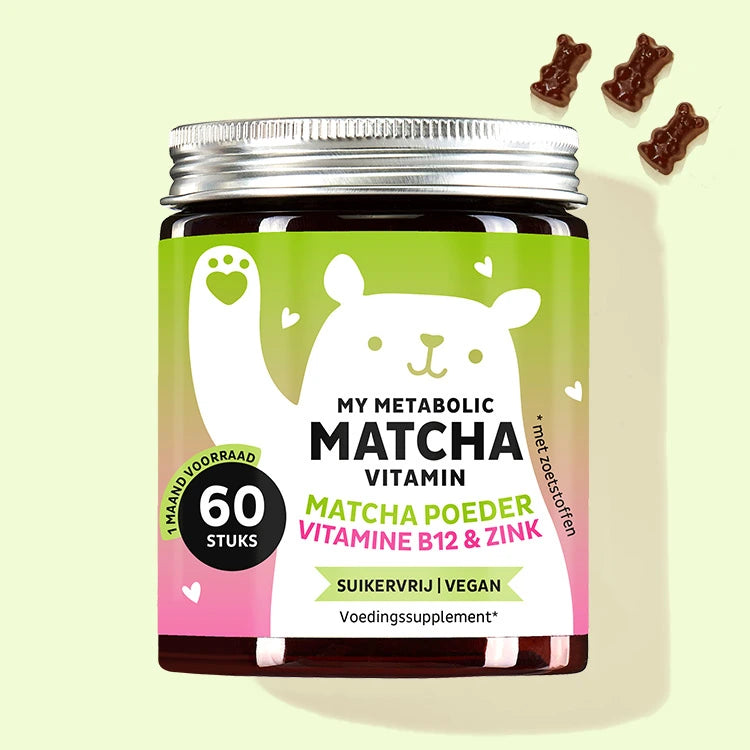 Product afbeelding My Metabolic Matcha. Voedingssupplement voor metabolisme, en vet verbranden.