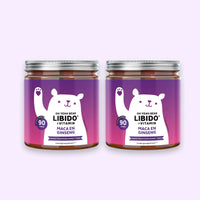 Bears with Benefits Oh Yeah Bear Libido – Voordeelpakket met 2 potten van 90 vegan gummies met zink, maca en ginseng.