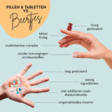 Hier zijn de voordelen van Bears with Benefits' One in a Billion Gummy Bears in vergelijking met gewone pillen
