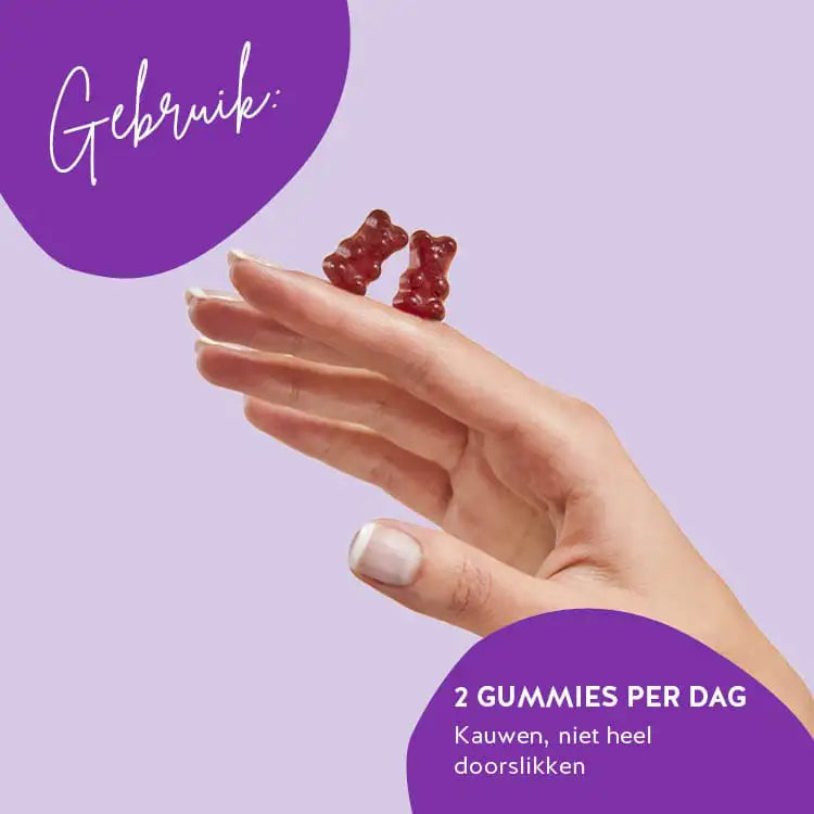 Dit is de aanbevolen consumptie van It's Beary Cold Vitamins van Bears with Benefits.