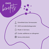 Het It's Beary Cold product van Bears with Benefits is ontwikkeld in samenwerking met apothekers, heeft een hoge biologische beschikbaarheid en is gluten- en lactosevrij. De verpakking is gemaakt van gerecycled PET en er is een 100% tevredenheidsgarantie.