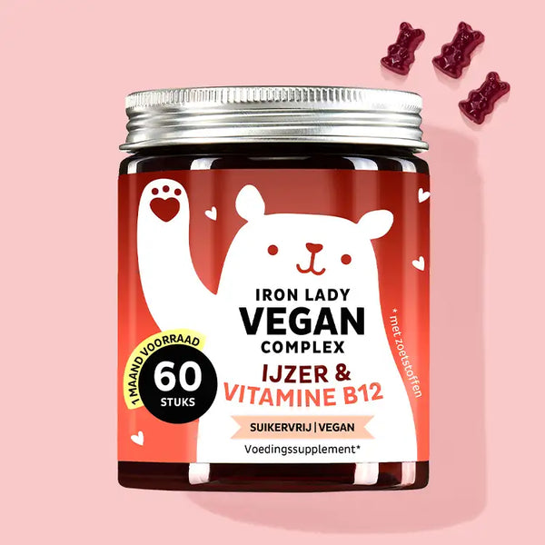  Deze foto toont een blikje van het product Iron Lady Vegan with Iron van Bears with Benefits.