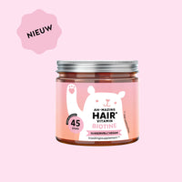 Bears with Benefits Ah-Mazing Hair* Vitamin – suikervrije vegan biotine gummies voor haar, huid en nagels, biotine 10.000 µg, zink 1,5 mg, jodium 22,5 µg, vitamine C 12 mg, vitamine E 1,8 mg en vitamine B6 1 mg, 45 stuks, nieuw