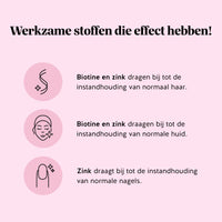 Bears with Benefits Ah-Mazing Hair* Vitamin – suikervrije vegan biotine gummies voor normaal haar, normale huid en normale nagels, biotine 10.000 µg, zink 1,5 mg, jodium 22,5 µg, vitamine C 12 mg, vitamine E 1,8 mg en vitamine B6 1 mg, 45 stuks, biotine en zink dragen bij tot de instandhouding van normaal haar en normale huid en zink draagt bij tot de instandhouding van normale nagels