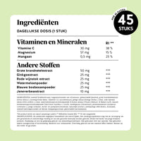 Bears with Benefits Lighter Legs¹ Water Relief² Complex – vegan gummies met magnesium, mangaan en vitamine C als praktisch en lekker alternatief voor tabletten en capsules, slechts 1 gummy per dag, zonder toegevoegde suikers