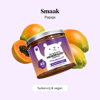 Bears with Benefits Re-Balance Menopause Support – vegan gummies met hyaluronzuur in papajasmaak, 45 stuks, suikervrij en vegan, voor ondersteuning tijdens de menopauze