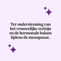 Bears with Benefits Re-Balance Menopause Support – tekstafbeelding over ondersteuning van het vrouwelijke welzijn en de hormonale balans tijdens de menopauze