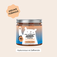 Bears with Benefits Skin* in the Game Barrier Protect** Complex – Suikervrije hyaluronzuur gummies voor huidverzorging, 20 mg hyaluronzuur, 20 mg saffloerolie, 45 stuks, vegan, met zoetstoffen, nieuwe formule