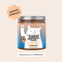 Bears with Benefits Skin* in the Game Barrier Protect** Complex – Suikervrije hyaluronzuur gummies voor huidverzorging, 20 mg hyaluronzuur, 20 mg saffloerolie, 90 stuks, vegan, met zoetstoffen, nieuwe formule