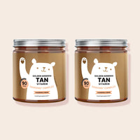 Bears with Benefits Golden Goddess Tan Vitamin – suikervrije vegan tanning gummies voor een zongebruinde huid en normale huidpigmentatie, vitamine C 20 mg, vitamine E 3,6 mg, vitamine D 5 µg, koper 0,15 mg, bètacaroteen 1 mg, luteïne 1 mg, astaxanthine 1 mg en peen extract 20 mg, 90 stuks, 6 maanden voorraad en nieuw