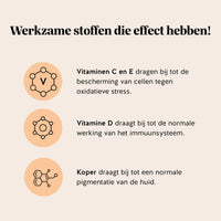 Bears with Benefits Golden Goddess Tan Vitamin – suikervrije vegan tanning gummies voor normale huidpigmentatie, antioxidanten en immuunsysteem, vitamine C 20 mg, vitamine E 3,6 mg, vitamine D 5 µg, koper 0,15 mg, bètacaroteen 1 mg, luteïne 1 mg, astaxanthine 1 mg en peen extract 20 mg, 45 stuks, vitamine C en E dragen bij tot bescherming van cellen tegen oxidatieve stress, vitamine D draagt bij tot de normale werking van het immuunsysteem en koper draagt bij tot normale pigmentatie van de huid