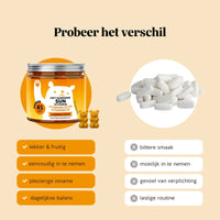 Bears with Benefits Hey Sunshine Sun Vitamin – gummies met vitamine D3 en vitamine K2 versus pillen, 45 stuks, lekker en fruitig, eenvoudig in te nemen, plezierige inname en dagelijkse balans