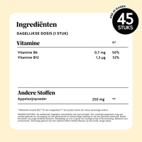 Bears with Benefits Happy Belly Debloat Vitamin – vegan appelciderazijn gummies voor dagelijkse buikroutine, appelazijnpoeder 250 mg, vitamine B6 0,7 mg en vitamine B12 1,3 µg, 45 stuks, bevat vitamine B12, vitamine B6 en appelazijnpoeder