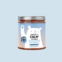 Bears with Benefits Keepin' It Calm Vitamin – ashwagandha gummies voor ontspanning en dagelijkse balans, 85 mg ashwagandha-extract per gummy, 90 stuks, suikervrij en vegan