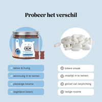 Bears with Benefits Keepin' It Calm Vitamin – ashwagandha gummies voor ontspanning en dagelijkse balans, 85 mg ashwagandha-extract per gummy, 45 stuks, suikervrij en vegan, lekker en fruitig en eenvoudig in te nemen.
