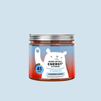 Bears with Benefits Wake-Up Call Energy* Vitamin – suikervrije vegan energie gummies voor dagelijkse energie en focus, guarana extract 30 mg, cafeïne 3 mg, vitamine B6 2,8 mg, vitamine B12 2,5 µg en biotine 50 µg, 45 stuks, per 45 dagen