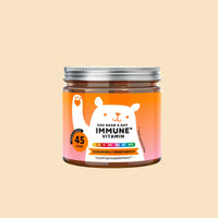 Bears with Benefits One Bear a Day Immune* Vitamin – suikervrije vegetarische vitamine gummies voor dagelijkse immuunsysteem ondersteuning, vitamine C 20 mg, vitamine D 5 µg, vitamine B6 0,70 mg, vitamine B12 1,3 µg en propolis extract 10 mg, 45 stuks, 45 dagen voorraad en nu met propolis extract