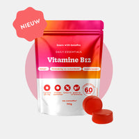 Productverpakking vitamine B12 gummies – energie, mentale functie en minder vermoeidheid l Bears with Benefits