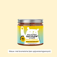 Bears with Benefits Rest & Digest Gut Flow Vitamin – gummies met biotic complex, Bacillus coagulans, inuline en bromelaïne, 45 stuks, zonder toegevoegde suiker