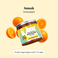 Bears with Benefits Rest & Digest Gut Flow Vitamin – gummies met biotic complex in sinaasappelsmaak, Bacillus coagulans, inuline en bromelaïne, 45 stuks, zonder toegevoegde suiker en vegan