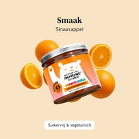 Bears with Benefits One Bear a Day Immune* Vitamin – suikervrije vegetarische vitamine gummies met sinaasappelsmaak voor dagelijkse immuunsysteem ondersteuning, vitamine C 20 mg, vitamine D 5 µg, vitamine B6 0,70 mg, vitamine B12 1,3 µg en propolis extract 10 mg, 45 stuks, suikervrij en vegetarisch